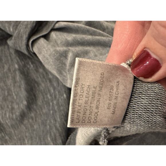 JANE & DELANCEY Top Sz M Gray, Sleeveless, Gorpcore, Soft Burnout LagenLook - Picture 7 of 8